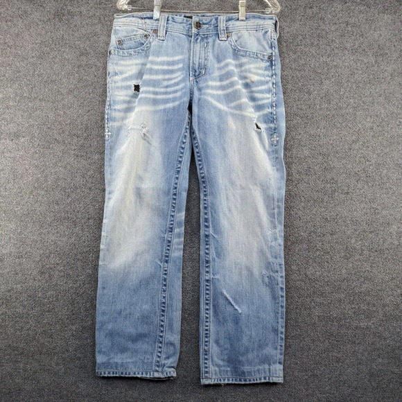 Buckle Black Men's Blake Relaxed Straight Jeans Blue 32 Copenhagen Wash - Picture 2 of 12